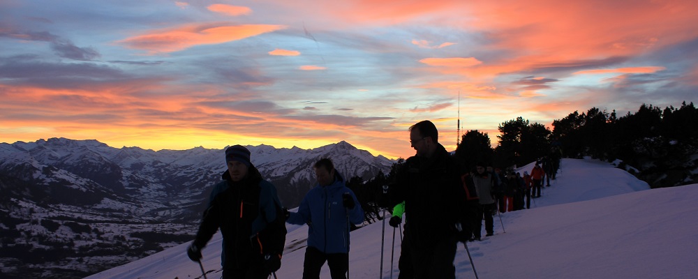 snowshoe trek